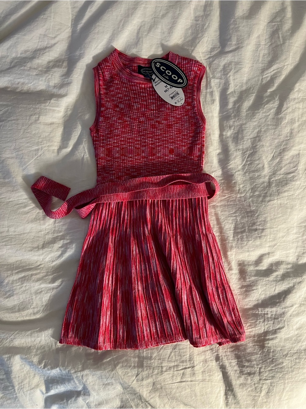 SCOOP Knit Belted Dress, sz 7